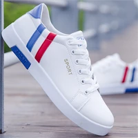 2020 hot mens shoes sneaker new small white shoes mens black and white pu casual shoes wild fashion classic flat mens shoes