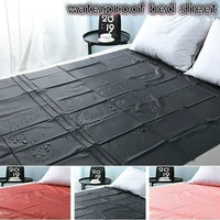 solid color waterproof sheet urine isolating pad black pink baby sheet easy to clean household products