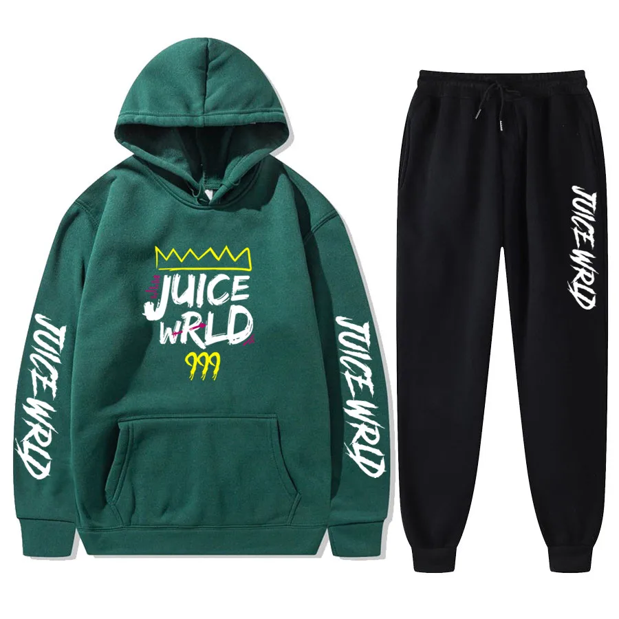 Спортивный костюм мужской зимний из 2 предметов толстовка с капюшоном и штаны -