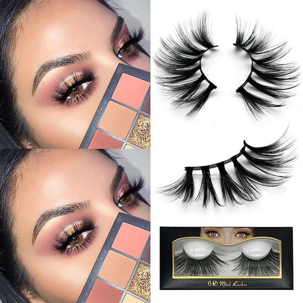 5 пар натуральный Набор накладных ресниц накладные ресницы 3D норковые волосы