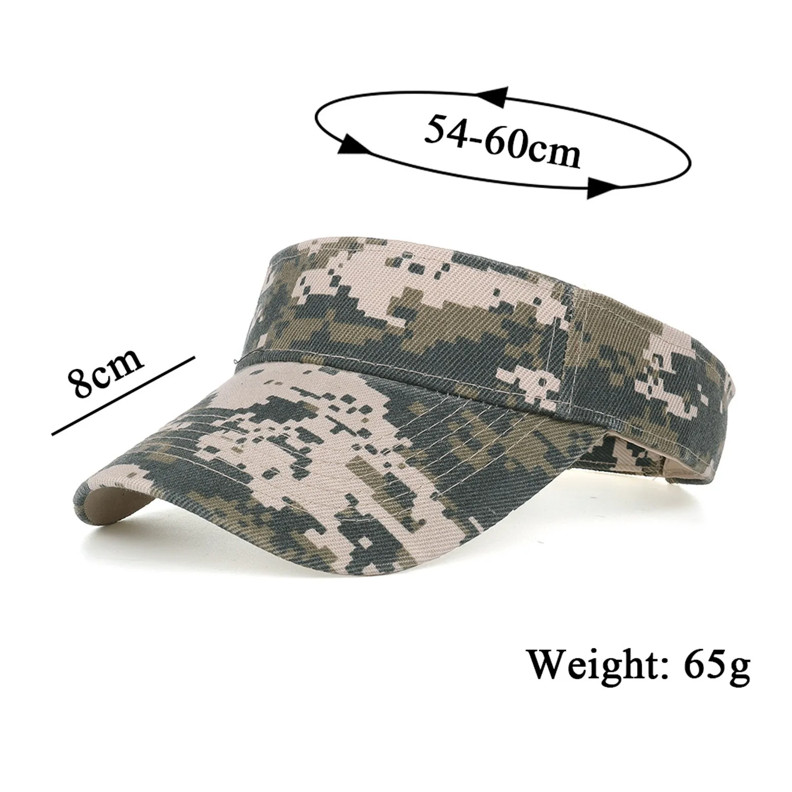

Mens Printed Camouflage Sun Visor Caps Army Green Climbing Camping Summer Hats Beach Sun Hat Unisexw Hat Empty Top Cap#p3