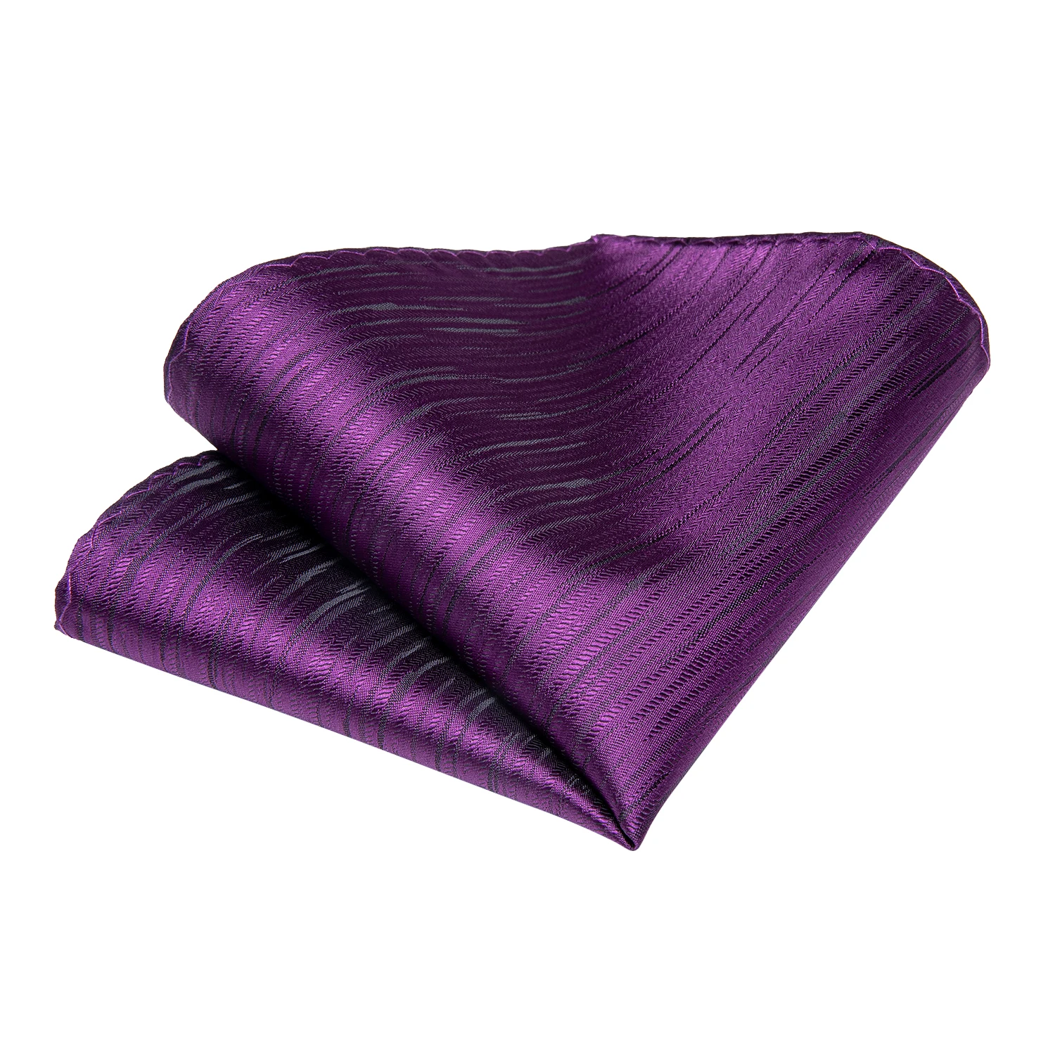 DiBanGu Подарочный мужской галстук фиолетовый однотонный Шелковый Свадебный для