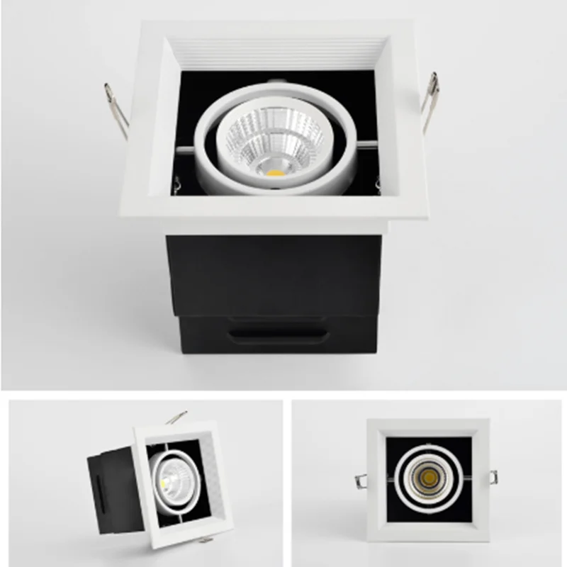 Встраиваемые светодиодные потолочные светильники с COB матрицей 10 Вт 20 лампы