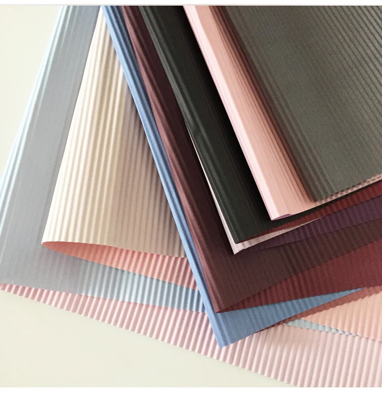 

20pcs Flower Wrapping Paper Two-color Corrugated DIY Handmade Scrapbook Paper Crepe Packs Gifts Craft Christmas Origami florist
