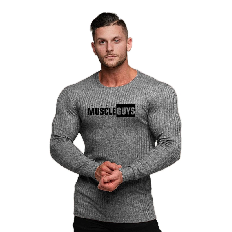 Рубашка для бега мужская спортивная футболка бодибилдинга Спортивная рубашка