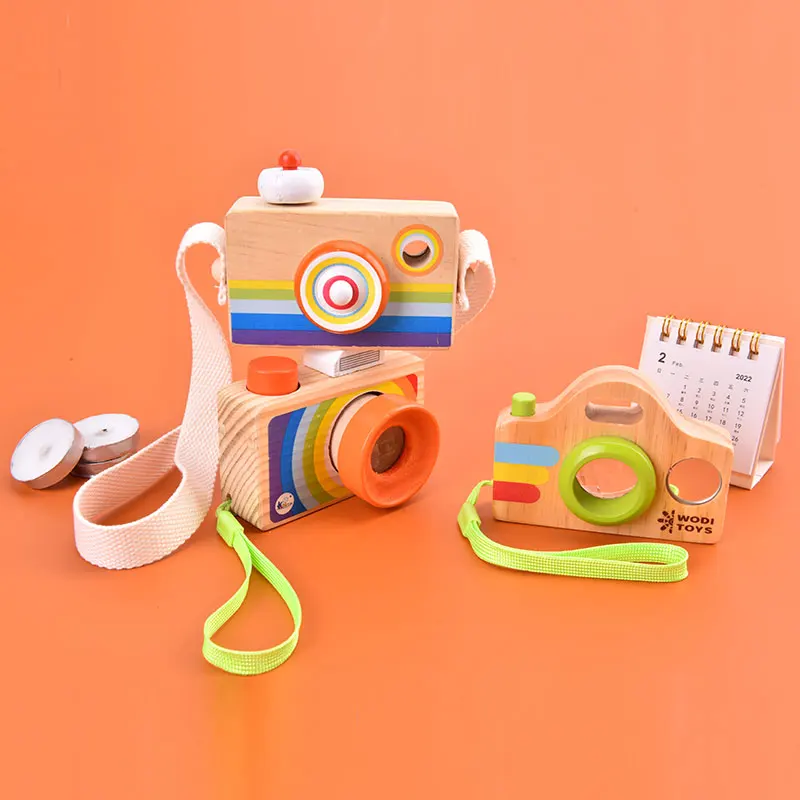 

1pc Wooden Baby Toys Camera For Children Wooden DIY Presents Nursing Gift