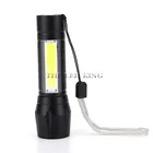 Встроенный аккумулятор XP-G Q5 Zoom Focus Мини светодиодный фонарик фонарь 2000 люмен регулируемый фонарь-Ручка Водонепроницаемый T6 светильник