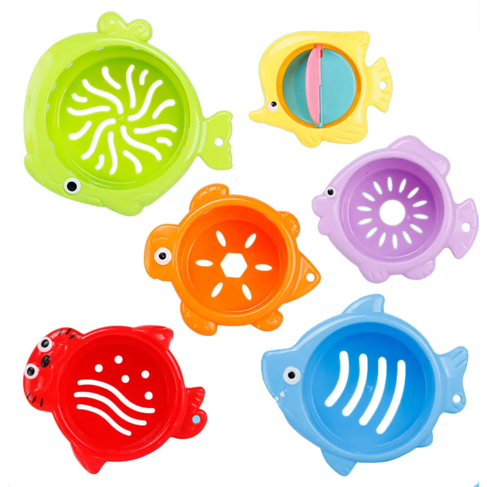 Забавные сваи чашка Кубок стек для малышей Детская игрушка ванны укладки