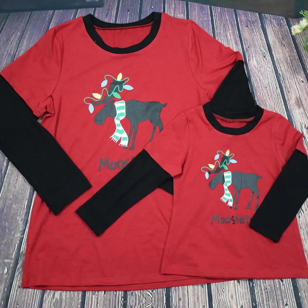 Family Christmas Pajamas Set Warm Adult Kids Girls Boy Mommy Sleepwear Nightwear Mother Daughter Clothes Matching Outfits |