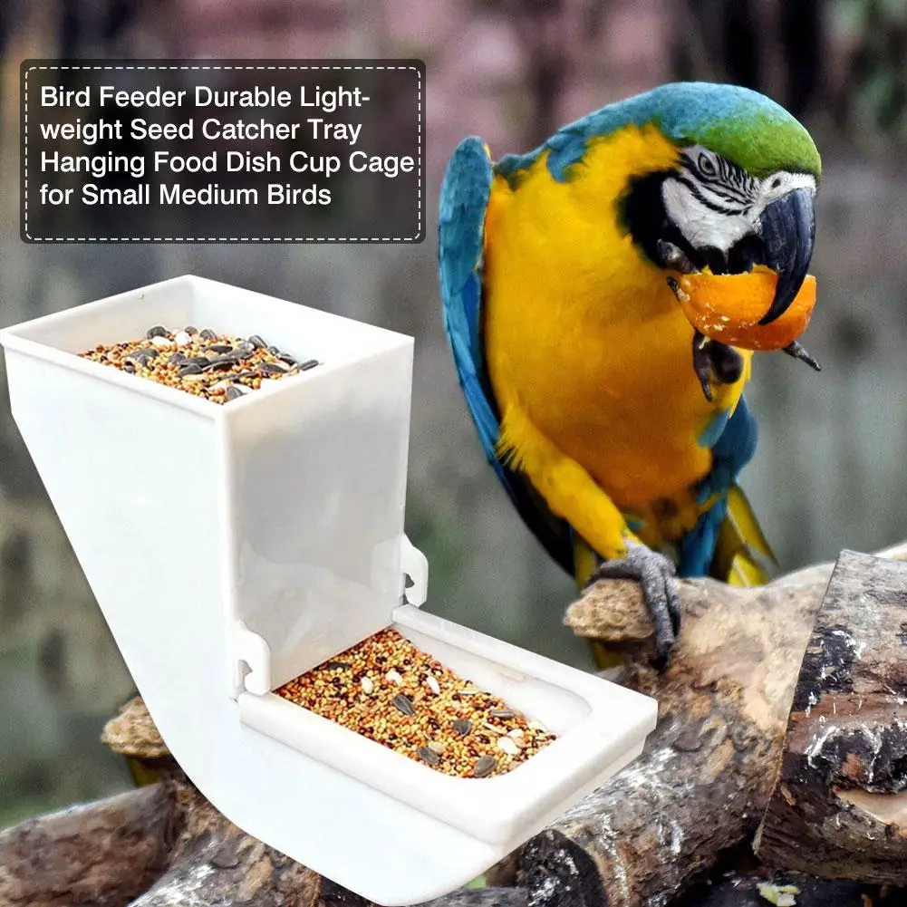 Новейшая кормушка для птиц прочный легкий Ловец семян подвесной поднос тарелок