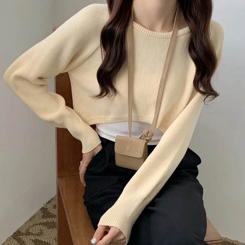 Укороченный в Корейском стиле Осень-зима | Женская одежда