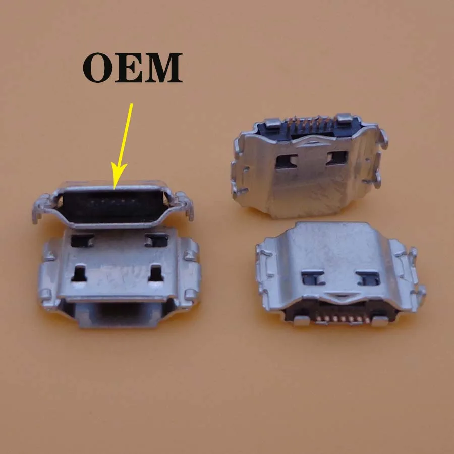 100 шт./лот Микро Мини 7 контактный разъем USB Разъем Запасные части для samsung S5830 S8300