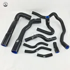 Силиконовый шланг радиатора, комплект силиконовых шлангов охлаждающей жидкости для BMW E36 M3 325i 316i 1992  1999 (европейская модель) (9 шт.), красныйсинийчерный