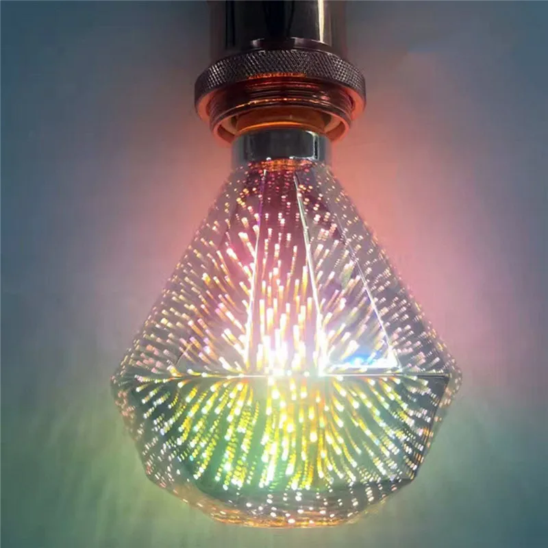 Светодиодсветодиодный 3D Декоративные лампы E27 85 265 в RGB лампа