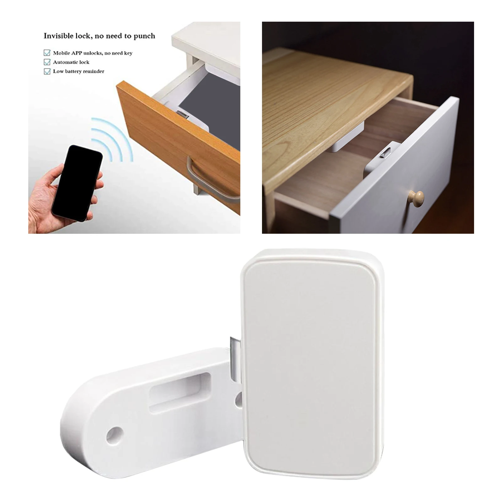 

Bluetooth Security Lock Invisible for Home Office Remote Authorized Unlock