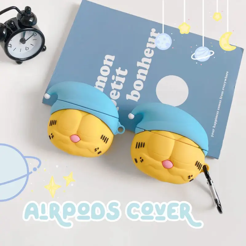 3D Fun Cute Cartoon Cat Case for AirPods 1 2 Silicone Shell for AirPods Pro Wireless Bluetooth Headset Soft Case Fashion Ins
