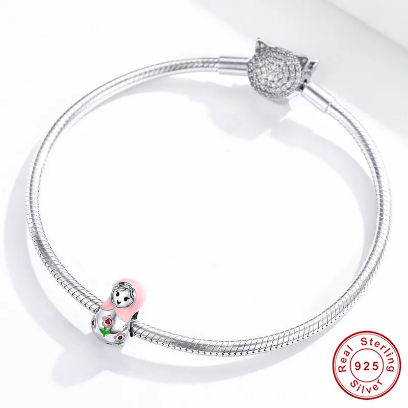 Подходят для женских подвесок серебро 925 пробы оригинальные бусины шарфа в виде