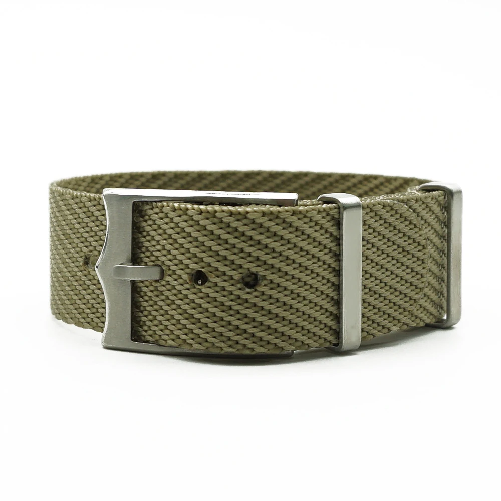 Khaki New Design Nato French Troops Parachute Bag For Tudor Black Bay Watch Strap Nylon Nato Strap 20mm 22mm For Brand Military Watch - Band Color: Khaki