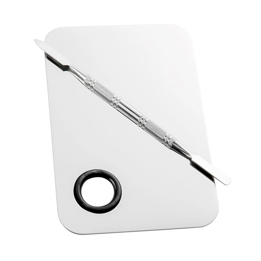 

Professional Makeup Palette Tray Mixed Paint Stainless Steel Oil Paint Palette Watercolor Oil Painting Art Makeup Tools Manicure