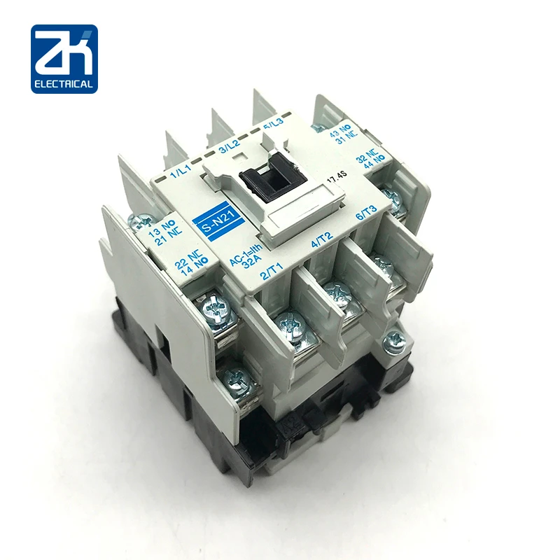 Фото Мотор переменного тока контактор S-N21 напряжение катушки AC110V220V 380V вспомогательный контакт 21A №1