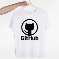 mens github cat funny print t shirts women summer soft t shirts unisex brand clothing