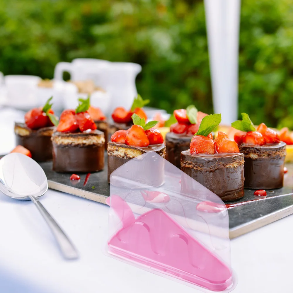 20 шт. маленькая треугольная коробка для чизкейков контейнер торта треугольный