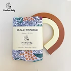 Детские бамбуковые хлопковые муслиновые пеленки Moonbow с свежим цветочным принтом 120x120 см