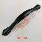 Ручки для шкафов, из цинкового сплава, черные, в американском стиле, ручки для выдвижных ящиков, 860-128