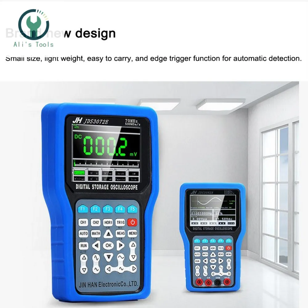 Портативный осциллограф JDS3072E JDS3082A JDS3051A цифровой прибор Jinhan для хранения данных 50