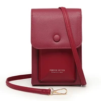 lychee soft pu leather phone shoulder bags for women fashion luxury designer female crossbody bag lady handbag flap coin clutch