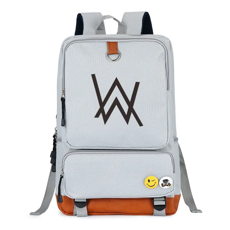

Hot Rock Fade Walker Boy Girl Children School bag Women Bagpack Teenagers Schoolbags Canvas Men Student Backpack