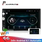 Автомагнитола AMPrime 7 дюймов, 2 Din, Android 8,1, автомобильный мультимедийный плеер с GPS-навигацией, Bluetooth, аудио, Wi-Fi, USB, FM-радио MirrorLink