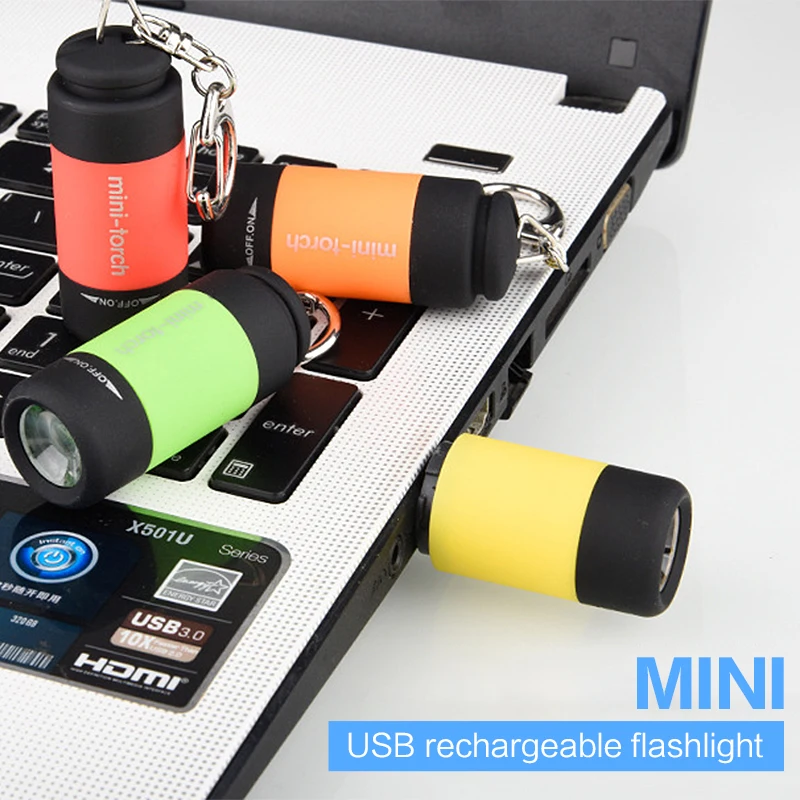 LSL светодиодный супер яркий фонарик портативный брелок usb зарядка мини фонарь 400лм Открытый Туризм Кемпинг Альпинизм