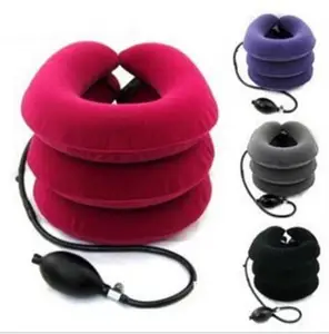 Воздушный надувной шейный воротник, шейный Тяговый трактор, поддержка, массажная подушка, облегчение боли, расслабление, забота о здоровье, Растяжитель шеи и головы