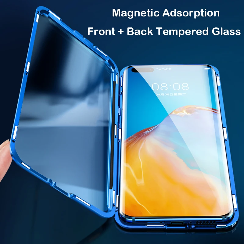 Coque Магнитный чехол для Huawei P40 Pro 5G Mate 40 Honor Note 10 X10 MAX 9X lite 8X Nova фотокамеры