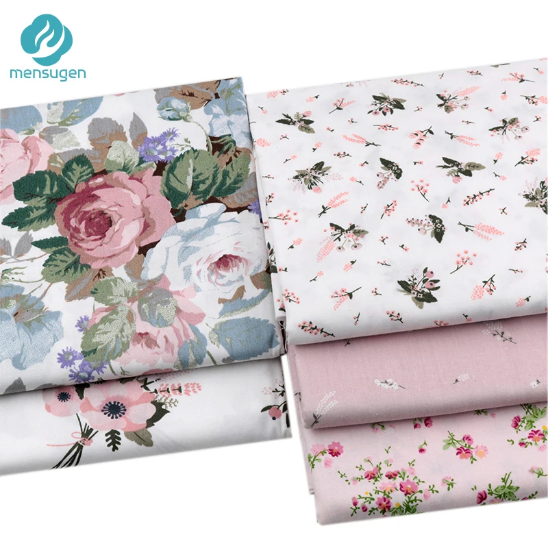 5 шт. 1" x 22"/46 см x 56 см жир четверти хлопок цветок ткани Quliting лоскутное материал для скрапбукинга платья куклы швейная ткань