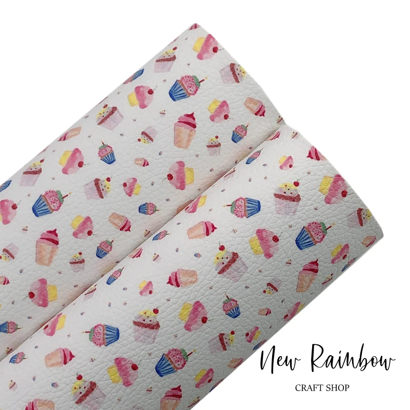 Новинка 30 х2 2 см/A4 сладкие десерты в пучке листы из искусственной кожи с принтом