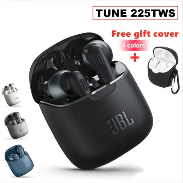 

JBL Tune 225 TWS wireless bluetooth headset JBL T225TWS stereo earbuds bass headset with microphone noise canceling headset