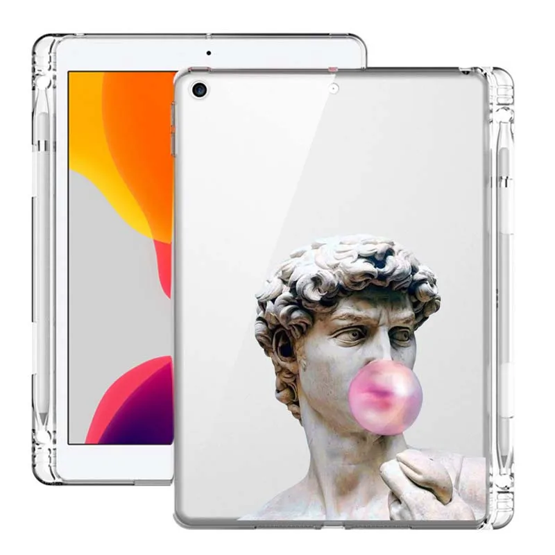 

Statue Transparent Protective Cover for IPad Pro 2020 11in A2228 A2231 World Masterpiece Cases for Apple Ipad Pro 2018 11in