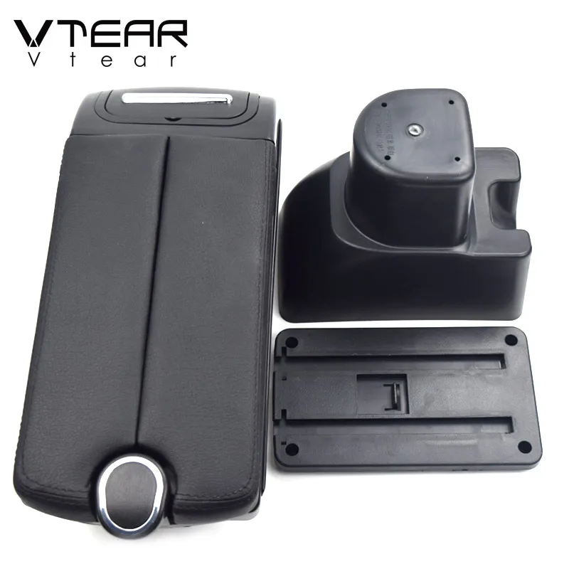 Автомобильный подлокотник Vtear USB ящик для хранения центральной консоли ABS