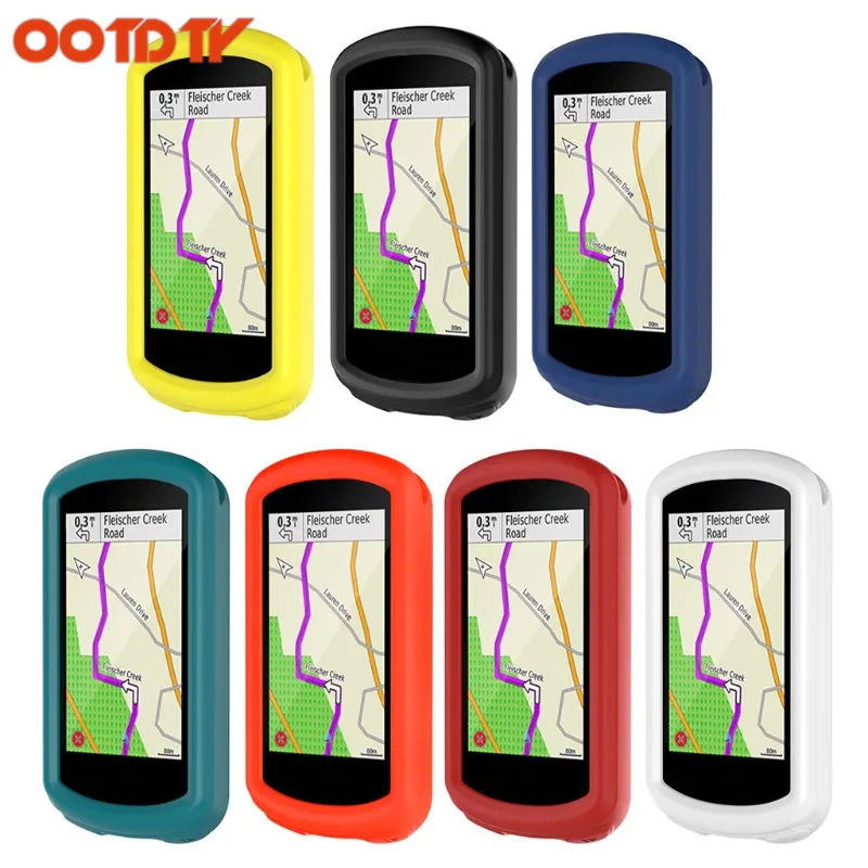 OOTDTY 7 Colors Multi-color soft Silicone Skin Case Cover For Garmin Edge 1030 GPS Cycling Computer dropshipping | Электроника