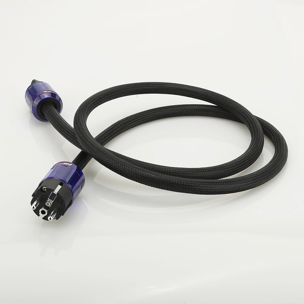 Hi-End Schuko Кабель питания из чистой меди с P037E + C037 штепсельная вилка европейского
