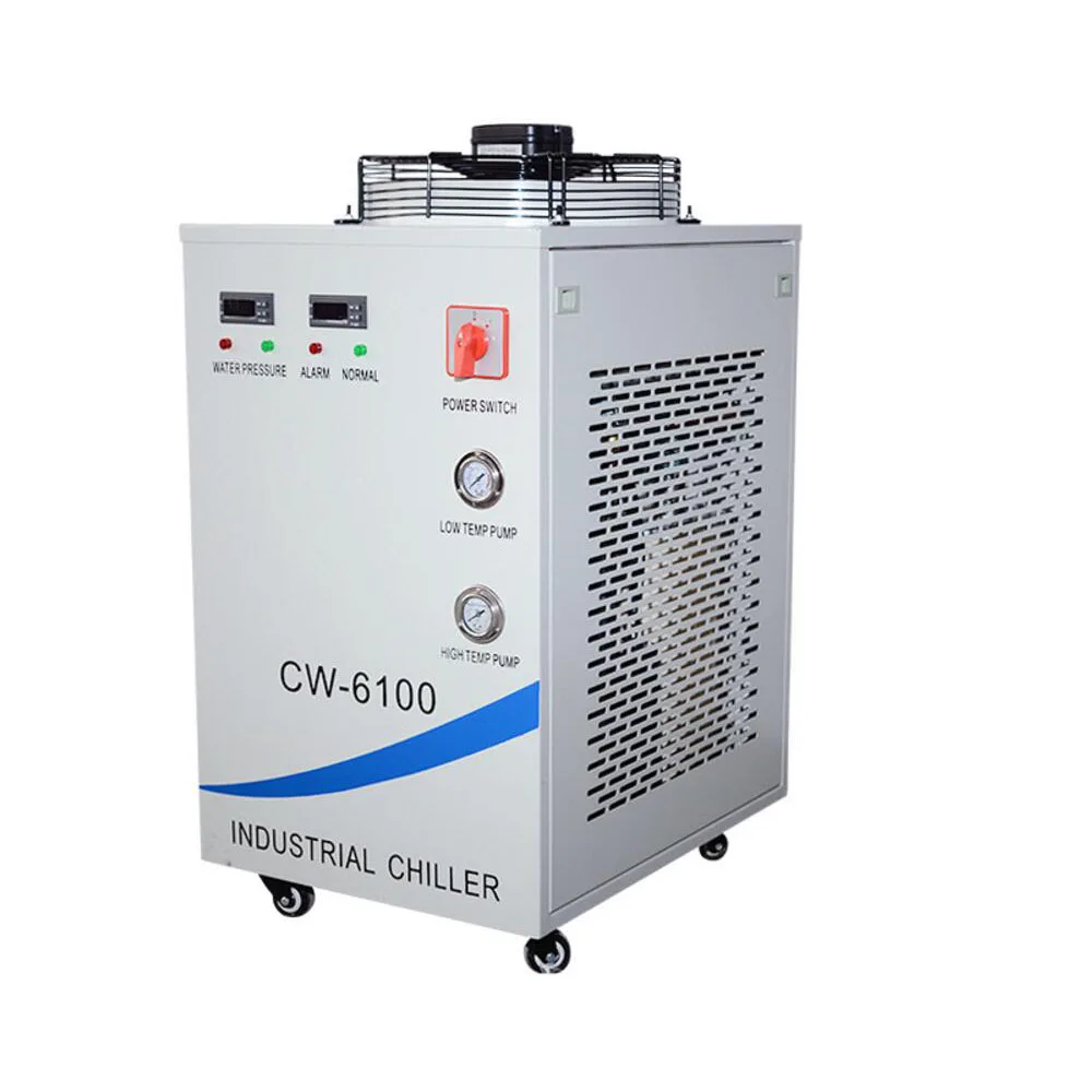 220V CW 6100AH ЧПУ шпиндель охладитель воды для охлаждения двойной 200W или один 400w CO2