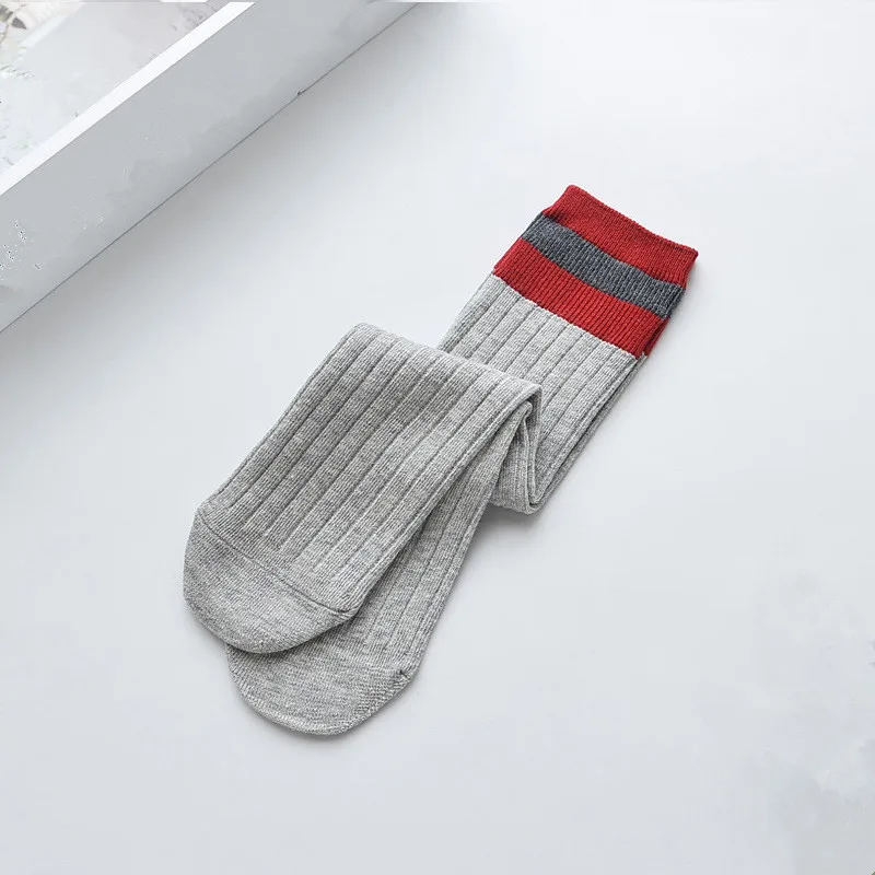 Baby Girls Socks Knee High Baby Football Stripes Sport Socks for Girl Sweet Princess Baby Socks Long Tube Kids Leg Warmer 3-10Y
