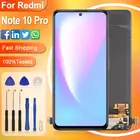 Сенсорный ЖК-экран с дигитайзером в сборе, оригинальная деталь для Xiaomi Redmi Note 10 Pro, 4G M2101K6G, сменный дисплей с рамкой, 1 шт.
