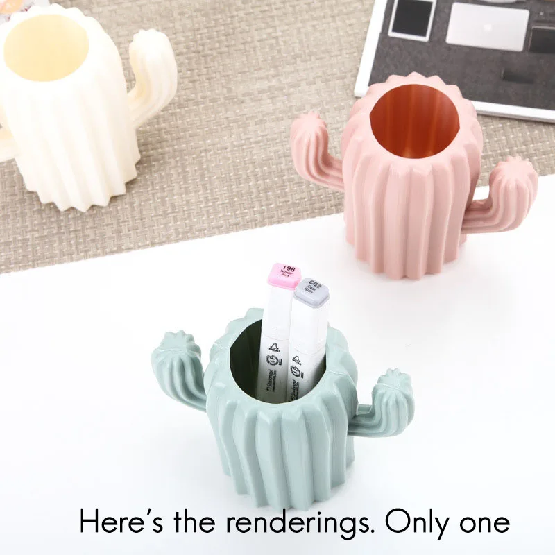 

1PC Cactus Design Desk Decor Mini Art Office Desktop Home Room Plastic
