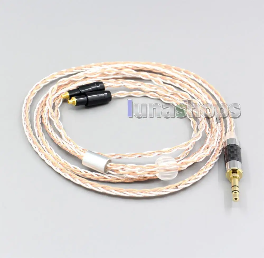 

LN006912 XLR 6.5mm 4.4mm 2.5mm 800 Wires Silver + OCC Headphone Cable For Shure SRH1540 SRH1840 SRH1440