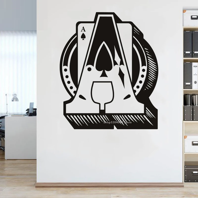 Племенной туз пик дизайнерский открыток настенный игровой стикер украшения дома