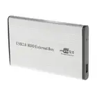 2 Внешний корпус для жесткого диска USB2.0 2,5 дюйма IDE PATA HDD чехол серый