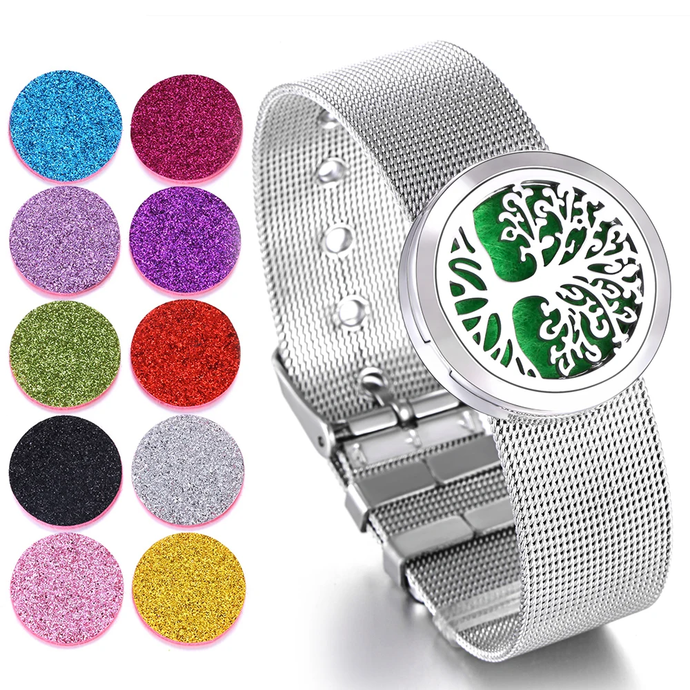 Новый браслет для ювелирных изделий ароматерапии с рождественской елкой жизни